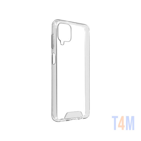 Capa de Silicone com Cantos Dura para Samsung Galaxy A12 Transparente